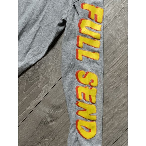Men's NELK BOYS Full Send Auntie‎ Killers Long Sleeve Tee Shirt Gray Size Medium - Picture 7 of 11